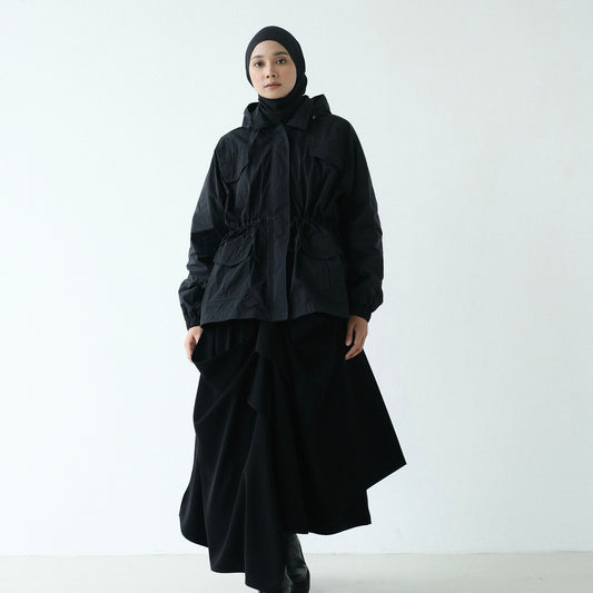 RASHAWL BUNDLING 1 ( PARACHUTE PARKA DAN EASSI INSTANT HIJAB COCONUT)