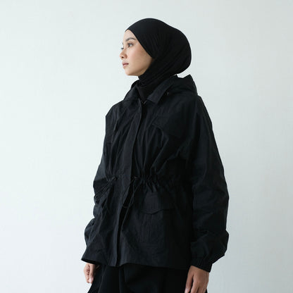 RASHAWL BUNDLING 1 ( PARACHUTE PARKA DAN EASSI INSTANT HIJAB COCONUT)