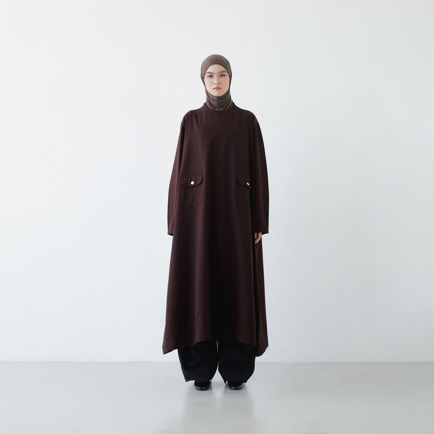 PRE ORDER RASHAWL GUELIZ POCKET LONG MIDI DRESS