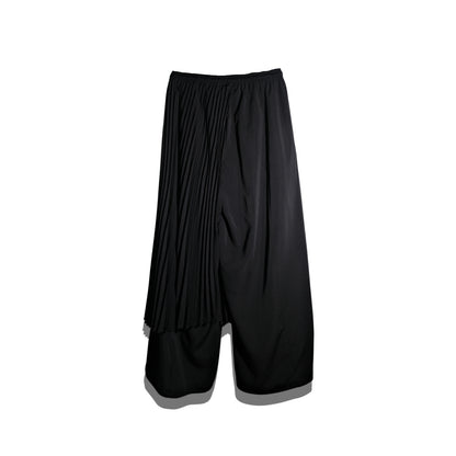 RASHAWL SHINMACHI PLEATED BARREL PANTS