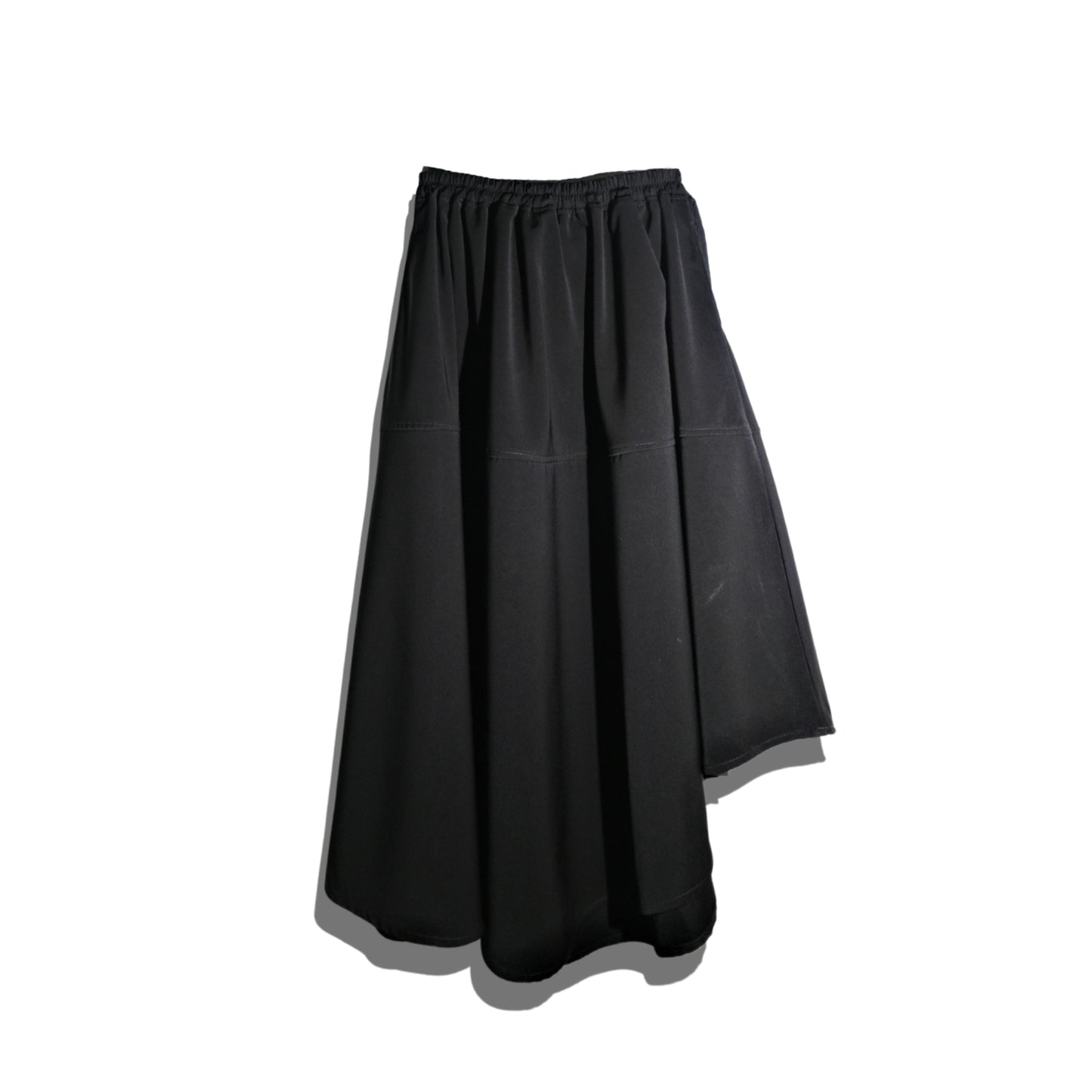 RASHAWL GION LAYERED PLEATED ASSYMETRIC SKIRT