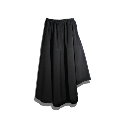 RASHAWL GION LAYERED PLEATED ASSYMETRIC SKIRT
