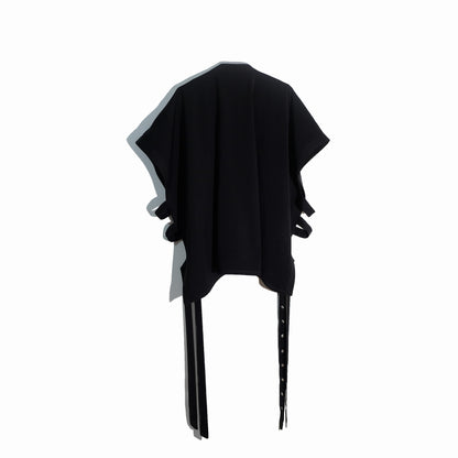 RASHAWL BUNDLING 3 (SHINMACHI PLEATED BARREL PANTS BLACK DAN DIANTHA VEST BLACK)