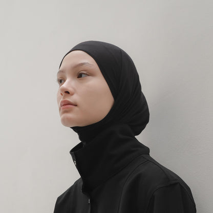 RASHAWL BUNDLING 01 - PARACHUTE PARKA + EASSI INSTANT HIJAB BLACK