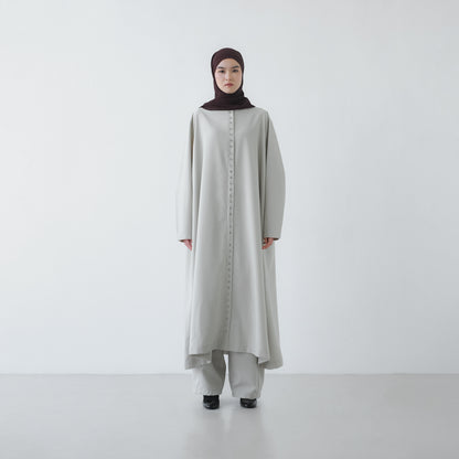 PRE ORDER RASHAWL TANGER BUTTON LONG MIDI DRESS