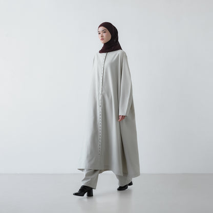 PRE ORDER RASHAWL TANGER BUTTON LONG MIDI DRESS