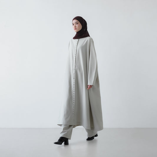 PRE ORDER RASHAWL TANGER BUTTON LONG MIDI DRESS