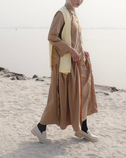 DAYCLOTH SKY SCALLOP SKIRT
