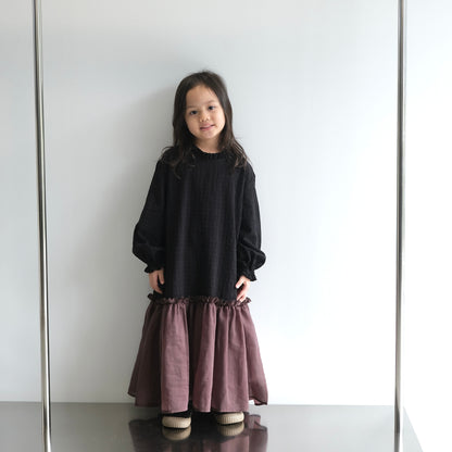 PRE ORDER RASHAWL KIDS GIRLS ASILAH SOFT RUFFLES DRESS
