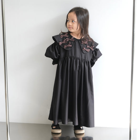 PRE ORDER RASHAWL KIDS GIRLS MARSHAN LITTLE BOW COLLAR DRESS