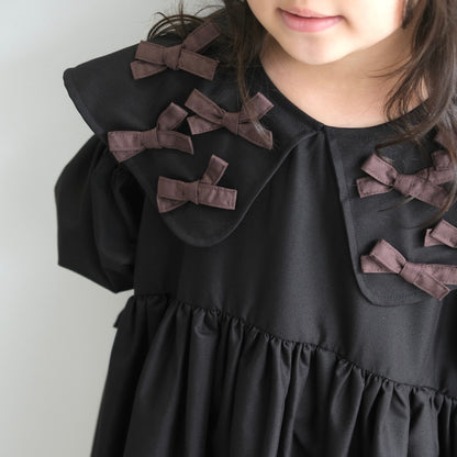 PRE ORDER RASHAWL KIDS GIRLS MARSHAN LITTLE BOW COLLAR DRESS