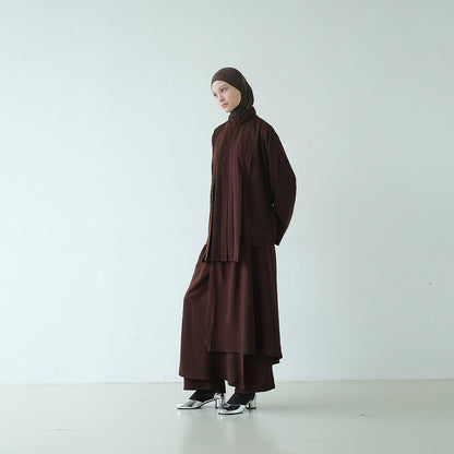 RASHAWL OIKE PLEATED LAYER TOP