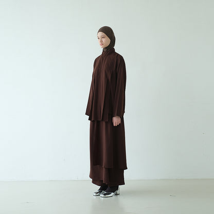 RASHAWL OIKE PLEATED LAYER TOP