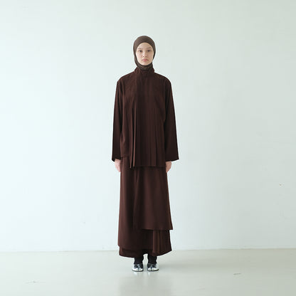 RASHAWL OIKE PLEATED LAYER TOP