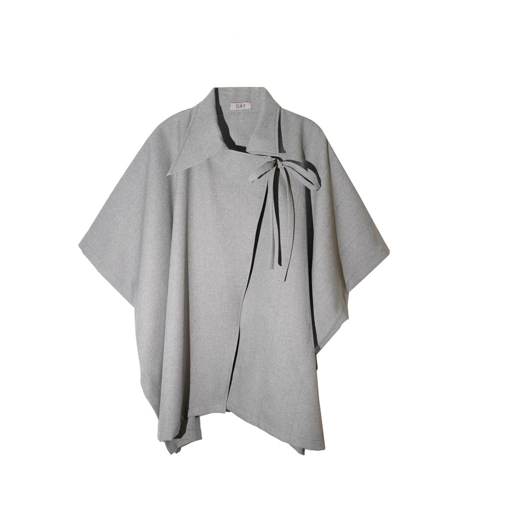 DAYCLOTH PORA OVERSIZED ASSYMETRIC VEST GREY