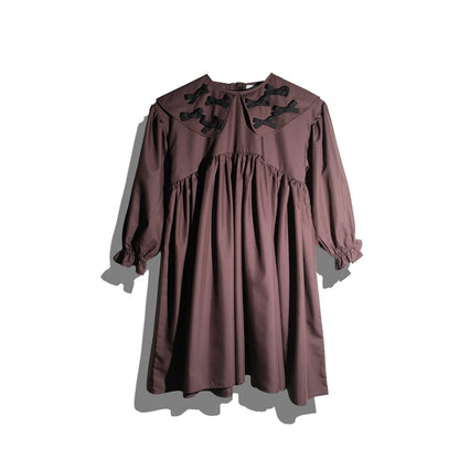 PRE ORDER RASHAWL KIDS GIRLS MARSHAN LITTLE BOW COLLAR DRESS