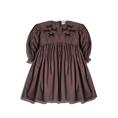 PRE ORDER RASHAWL KIDS GIRLS MARSHAN LITTLE BOW COLLAR DRESS