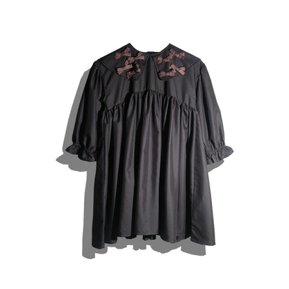 PRE ORDER RASHAWL KIDS GIRLS MARSHAN LITTLE BOW COLLAR DRESS