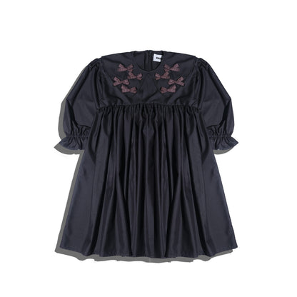 PRE ORDER RASHAWL KIDS GIRLS MARSHAN LITTLE BOW COLLAR DRESS
