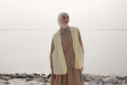 DAYCLOTH SEA VEST TEXTURED BUTTER YELLOW