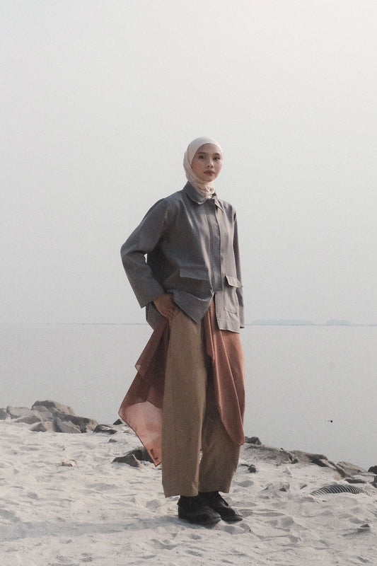 DAYCLOTH ATOLLS JACKET WITH POCKET GREY