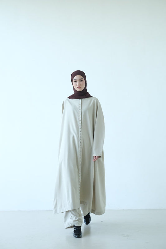 PRE ORDER RASHAWL TANGER BUTTON LONG MIDI DRESS