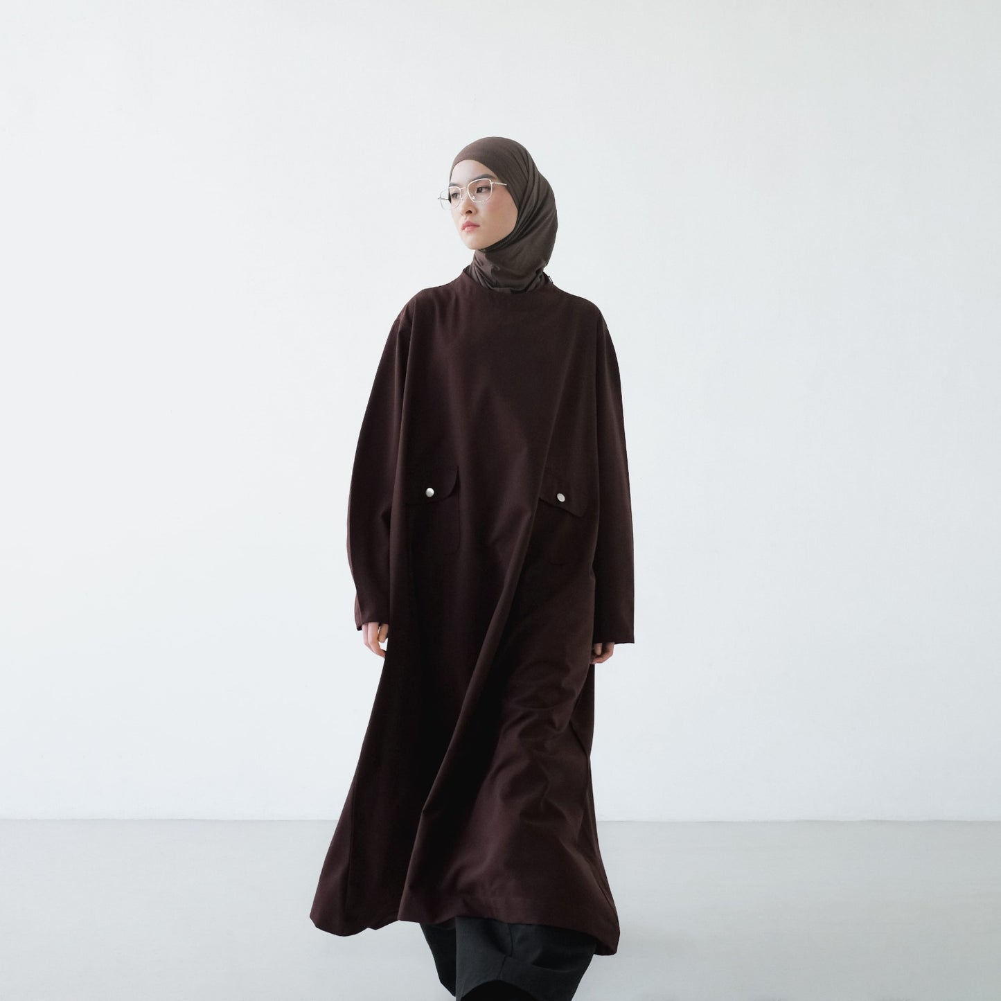 PRE ORDER RASHAWL GUELIZ POCKET LONG MIDI DRESS