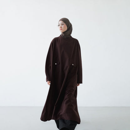PRE ORDER RASHAWL GUELIZ POCKET LONG MIDI DRESS