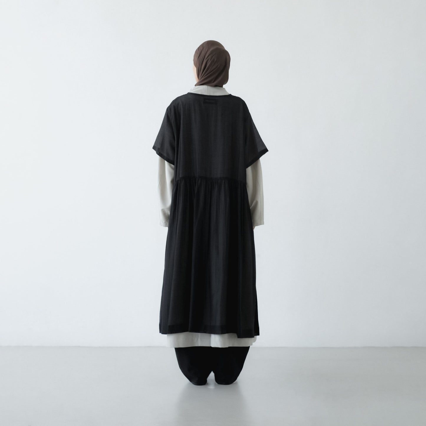 PRE ORDER RASHAWL SKOURA SOFT SHEER OVERSIZED DRESS