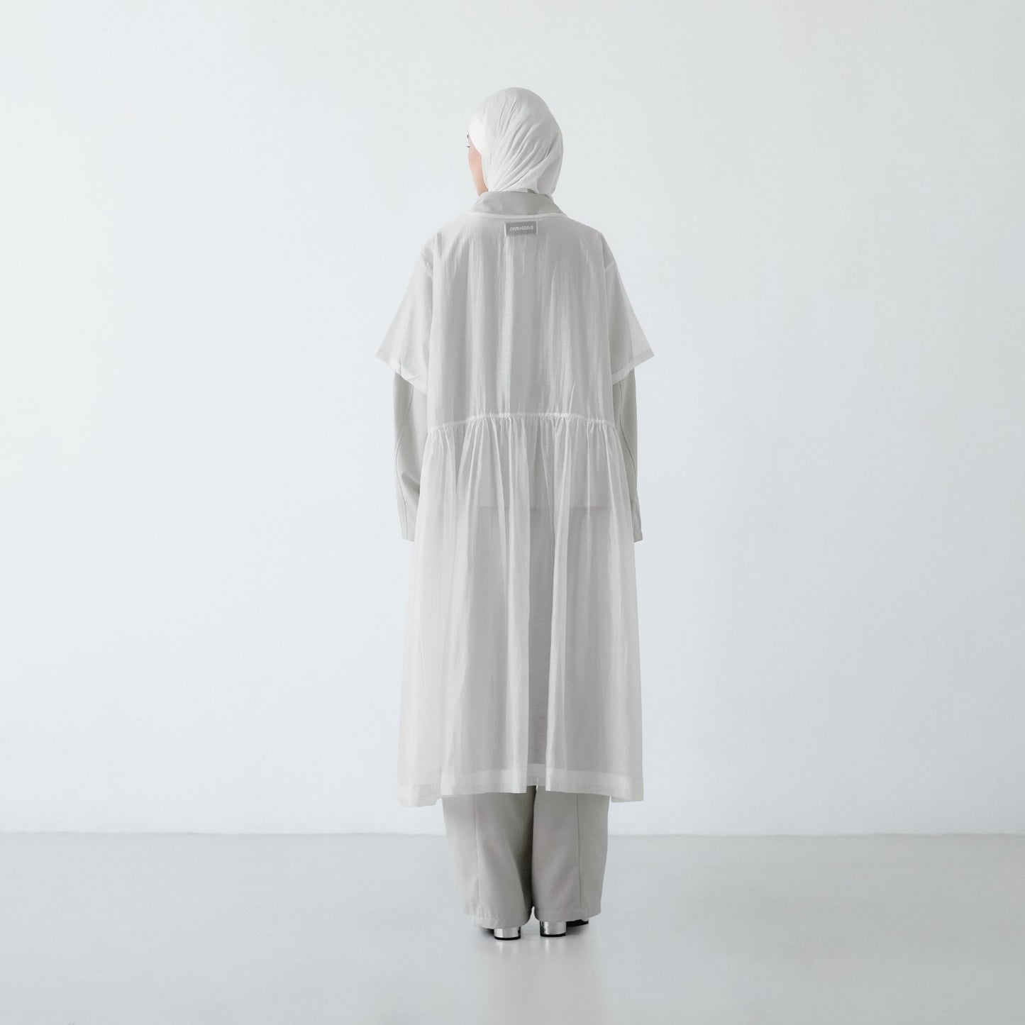 PRE ORDER RASHAWL SKOURA SOFT SHEER OVERSIZED DRESS