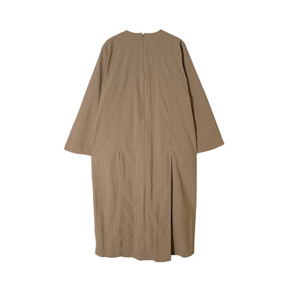 DAYCLOTH CORAL SLIT DRESS CAMEL