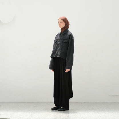 PRE ORDER RASHAWL SHINMACHI PLEATED BARREL PANTS