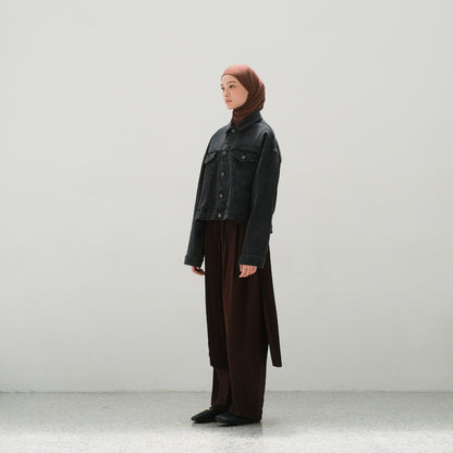 PRE ORDER RASHAWL SHINMACHI PLEATED BARREL PANTS