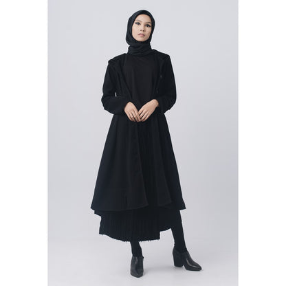 RASHAWL PEDESTAL COAT BLACK
