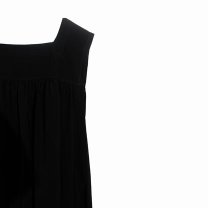 RASHAWL BADEN APRON DRESS BLACK