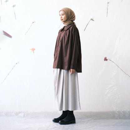 DAYCLOTH FUMIKO RUFFLES COLLAR SHIRT
