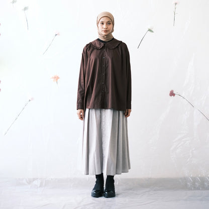 DAYCLOTH FUMIKO RUFFLES COLLAR SHIRT