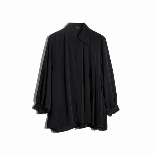 RASHAWL LAUSANNE OVERSIZED PLEATED SHIRT
