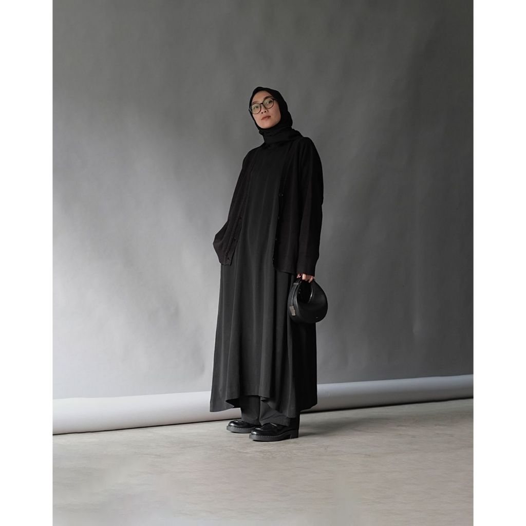 RASHAWL OVERSIZE PLAIN CARDIGAN