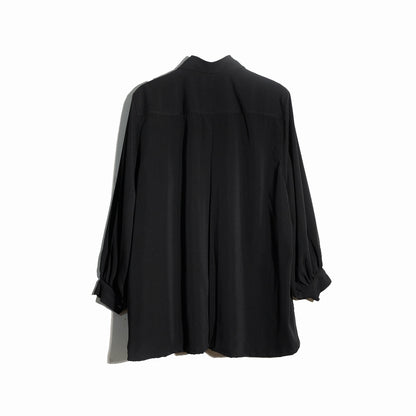 RASHAWL LAUSANNE OVERSIZED PLEATED SHIRT