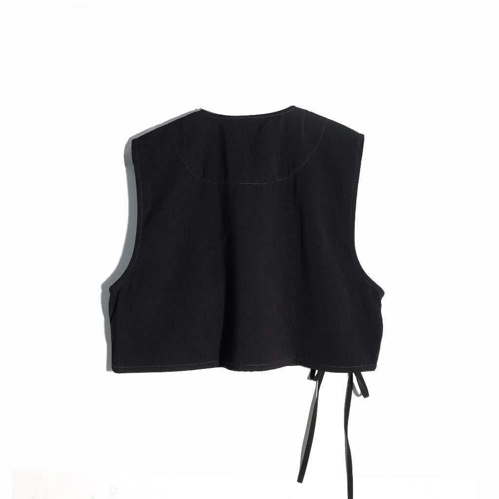 RASHAWL SPIEZ UTILITY VEST BLACK