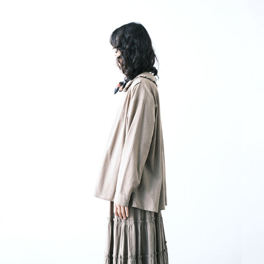 DAYCLOTH FUMIKO RUFFLES COLLAR SHIRT