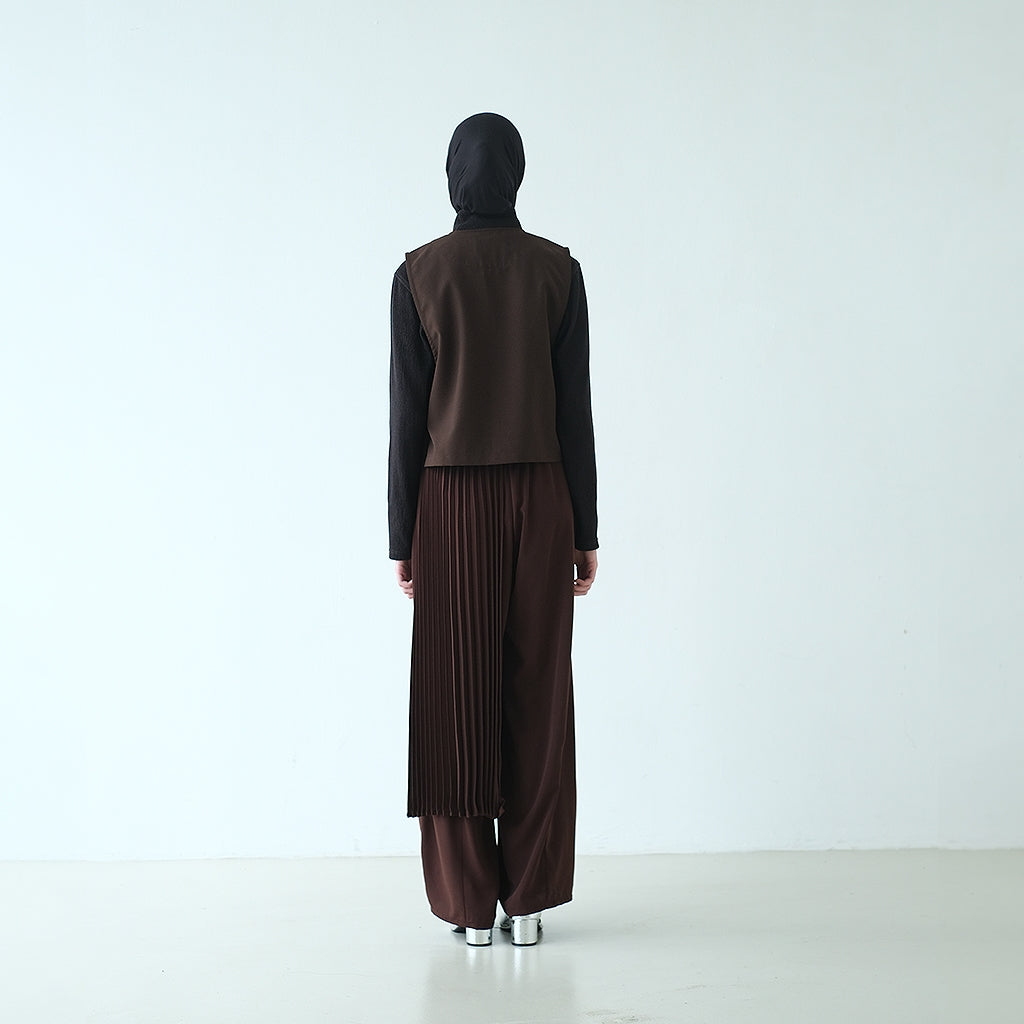 RASHAWL SHINMACHI PLEATED BARREL PANTS