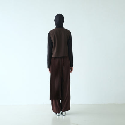 RASHAWL SHINMACHI PLEATED BARREL PANTS