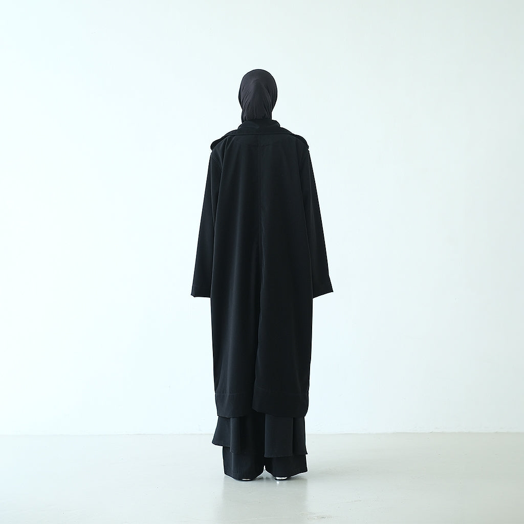 RASHAWL NISHIKI LONG PLEATED COAT