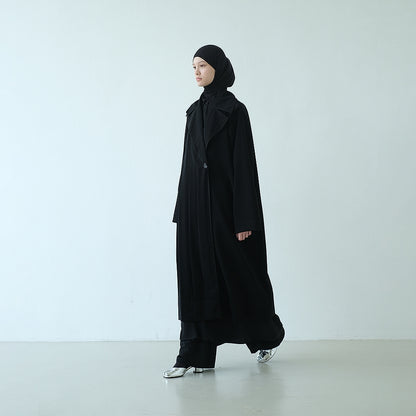 RASHAWL NISHIKI LONG PLEATED COAT