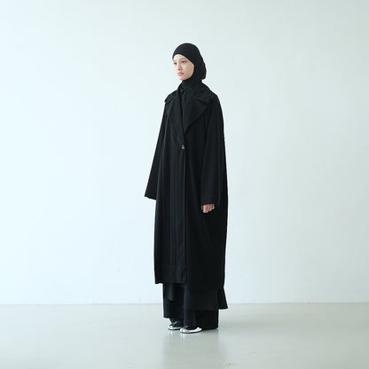 RASHAWL NISHIKI LONG PLEATED COAT