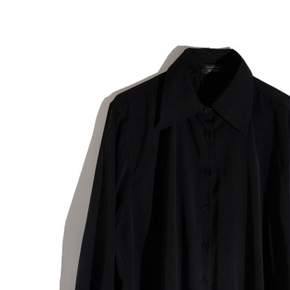 RASHAWL BUNDLING 5 (TALLINN SKIRT BLACK DAN MONOBE DADDY SHIRT WITH PLEATS BLACK)