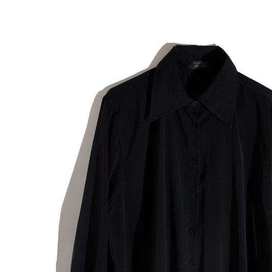 RASHAWL BUNDLING 5 (TALLINN SKIRT BLACK DAN MONOBE DADDY SHIRT WITH PLEATS BLACK)