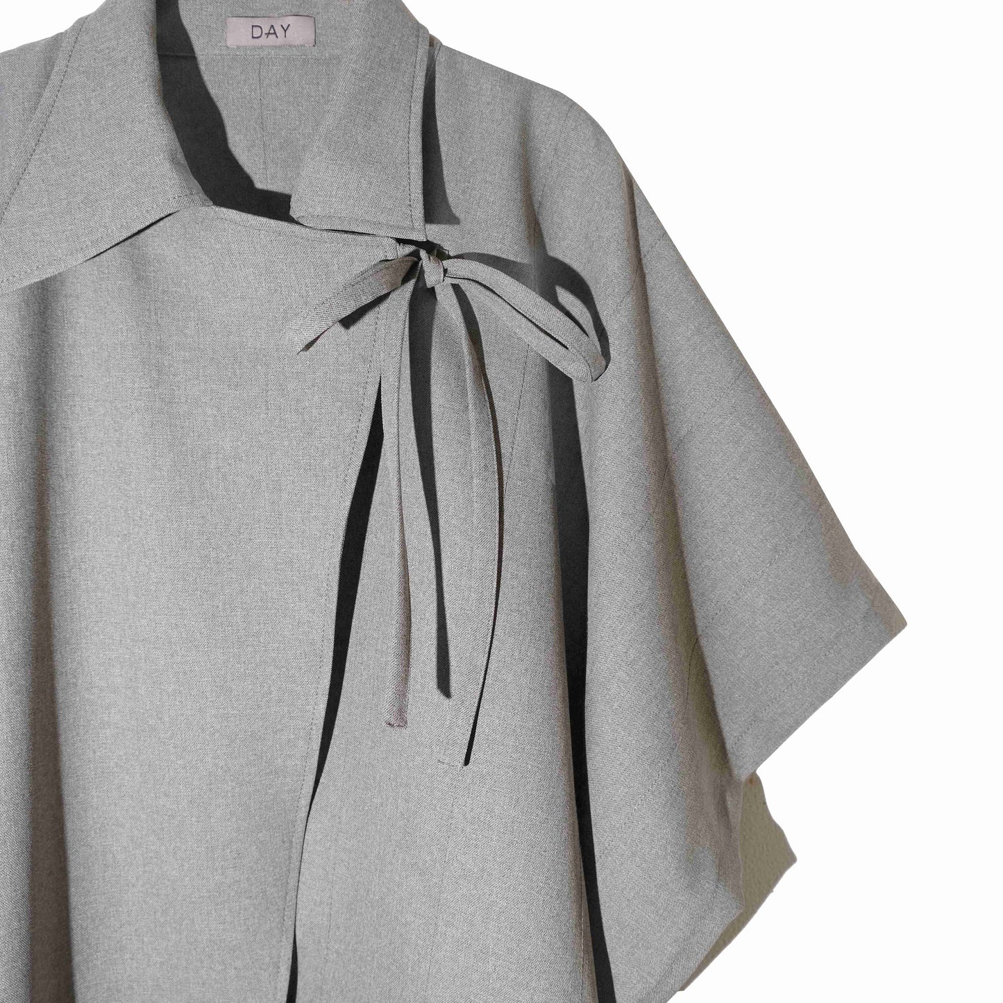 DAYCLOTH PORA OVERSIZED ASSYMETRIC VEST GREY